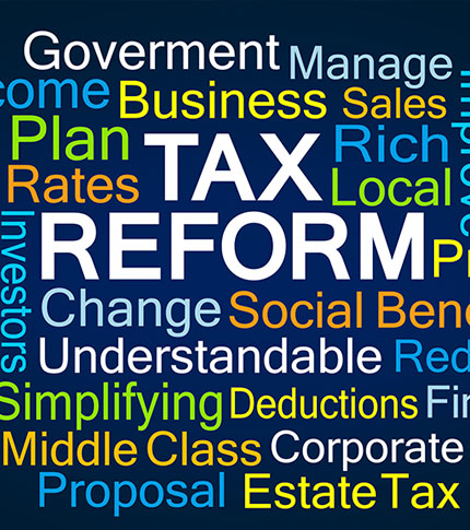 Tax reform government manage business sales plan rates change